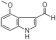 4-Methoxyindole-3-carboxaldehyde molecular structure (CAS 90734-97-7)