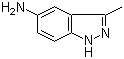 3-甲基-1H-吲唑-5-胺分子结构 (CAS 90764-90-2)