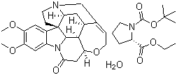 CAS 登录号：908012-07-7, 马钱子碱 (S)-1-叔丁氧羰基吡咯烷-2-羧酸乙酯一水合物, 番木鳖碱 (S)-1-叔丁氧羰基吡咯烷-2-羧酸乙酯一水合物