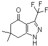 structure of CAS# 908111-34-2, 6,6-二甲基-3-(三氟甲基)-6,7-二氢-1H-吲唑-4(5H)-酮