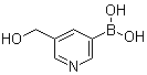 structure of CAS# 908369-20-0, [5-(羟甲基)-3-吡啶基]硼酸