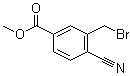 structure of CAS# 908562-25-4, 3-(溴甲基)-4-氰基苯甲酸甲酯