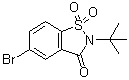 structure of CAS# 908602-52-8, 2-叔丁基-5-溴-1,2-苯并异噻唑-3-酮 1,1-二氧化物