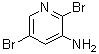 structure of CAS# 90902-84-4, 2,5-Dibromo-3-pyridinamine