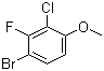 structure of CAS# 909122-18-5, 4-Bromo-2-chloro-3-fluoroanisole