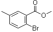 structure of CAS# 90971-88-3, 2-Bromo-5-methylbenzoic acid methyl ester