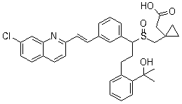 structure of CAS# 909849-96-3, Montelukast sulfoxide