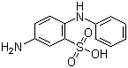 structure of CAS# 91-30-5, 4-Aminodiphenylamine-2-sulfonic acid