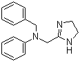 CAS 登录号：91-75-8, 安他唑啉, N-苄基-N-(4,5-二氢-1H-咪唑-2-基甲基)苯胺