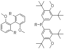 structure of CAS# 910134-30-4, [(1S)-6,6'-二甲氧基联苯-2,2'-二基]双[二[3,5-二叔丁基-4-甲氧基苯基]膦