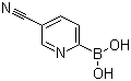 structure of CAS# 910547-29-4, 5-氰基吡啶-2-硼酸
