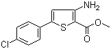CAS 登录号：91076-93-6, 3-氨基-5-(4-氯苯基)噻吩-2-羧酸甲酯
