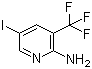 structure of CAS# 911112-05-5, 5-碘-3-(三氟甲基)吡啶-2-胺