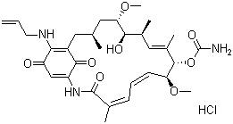 CAS # 911710-03-7, 17-(Allylamino)-17-desmethylgeldanamycin hydrochloride