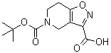 structure of CAS# 912265-93-1, 6,7-二氢异恶唑并[4,5-c]吡啶-3,5(4H)-二甲酸 5-叔丁酯