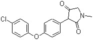 structure of CAS# 912356-07-1, 3-[4-(4-氯苯氧基)苯基]-1-甲基-2,4-吡咯烷二酮