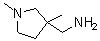structure of CAS# 912771-31-4, 1,3-二甲基-3-吡咯烷甲胺