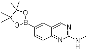 2-甲基氨基喹唑啉-6-硼酸频哪醇酯分子结构 (CAS 913067-91-1)