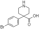 4-(4-Bromophenyl)piperidine-4-carboxylic acid molecular structure (CAS 913542-80-0)