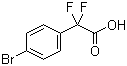 structure of CAS# 913574-93-3, 2-(4-溴苯基)-2,2-二氟乙酸