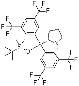 structure of CAS# 913699-13-5, (2S)-2-[二[3,5-二(三氟甲基)苯基][[(叔丁基)二甲基硅烷基]氧基]甲基]吡咯烷