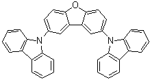CAS # 913737-84-5, 2,8-Di(9H-carbazol-9-yl)dibenzo[b,d]furan, 2,8-Bis(9-carbazolyl)dibenzofuran