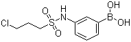 structure of CAS# 913835-50-4, 3-[[(3-Chloropropyl)sulfonyl]amino]phenylboronic acid