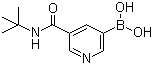 structure of CAS# 913835-99-1, 5-(叔丁基氨基甲酰基)吡啶-3-硼酸