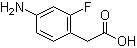 4-Amino-2-fluorobenzeneacetic acid molecular structure (CAS 914224-31-0)