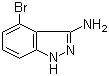 structure of CAS# 914311-50-5, 4-溴-1H-吲唑-3-胺
