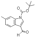 structure of CAS# 914348-95-1, 3-甲酰基-6-甲基-1H-吲哚-1-羧酸叔丁酯