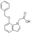 structure of CAS# 914349-77-2, 7-苄氧基-1H-吲哚-1-乙酸
