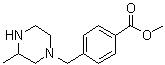 structure of CAS# 914349-83-0, 4-[(3-甲基-1-哌嗪基)甲基]苯甲酸甲酯