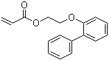 structure of CAS# 91442-24-9, 2-Phenylphenoxyethyl acrylate