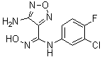 structure of CAS# 914471-09-3, 4-氨基-N-(3-氯-4-氟苯基)-N'-羟基-1,2,5-恶二唑-3-甲脒