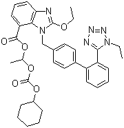 1H-1-Ethyl Candesartan Cilexetil molecular structure (CAS 914613-35-7)