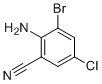 structure of CAS# 914636-84-3, 2-Amino-3-bromo-5-chlorobenzonitrile