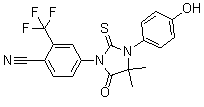 CAS 登录号：915086-32-7, 4-[3-(4-羟基苯基)-4,4-二甲基-5-氧代-2-硫代咪唑烷-1-基]-2-三氟甲基苯甲腈