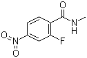 structure of CAS# 915087-24-0, N-甲基-2-氟-4-硝基苯甲酰胺