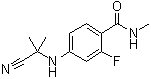 structure of CAS# 915087-32-0, 4-[(2-氰基丙-2-基)氨基]-2-氟-N-甲基苯甲酰胺