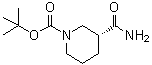 structure of CAS# 915226-43-6, (R)-3-氨基甲酰基哌啶-1-羧酸叔丁酯