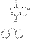 structure of CAS# 915749-50-7, (2S)-1,2-哌嗪二甲酸 1-芴甲基酯