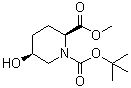 structure of CAS# 915976-32-8, 1-叔丁基 2-甲基 (2S,5S)-5-羟基哌啶-1,2-二羧酸酯