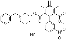 structure of CAS# 91599-74-5, Benidipine hydrochloride