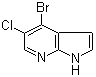 structure of CAS# 916176-52-8, 4-溴-5-氯-1H-吡咯并[2,3-b]吡啶