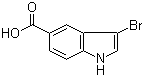 structure of CAS# 916179-87-8, 3-Bromoindole-5-carboxylic acid
