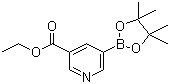 structure of CAS# 916326-10-8, 3-(乙氧基甲酰基)吡啶-5-硼酸频哪醇酯