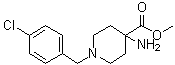 CAS # 916422-59-8, 4-Amino-1-[(4-chlorophenyl)methyl]-4-piperidinecarboxylic acid methyl ester