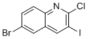structure of CAS# 916429-26-0, 6-溴-2-氯-3-碘喹啉