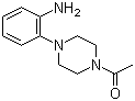 structure of CAS# 91646-45-6, 1-(4-(2-氨基苯基)哌嗪-1-基)乙酮